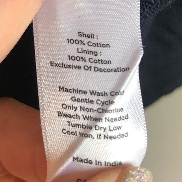 Talbots Floral Embroidered Top Short Sleeve 100% Cotton Blue Colorful Sz Small - Picture 7 of 10